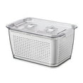 thumbnail image 1 of Produce Saver Containers, Fruit Storage Containers with Adjustable Vents, Leak Proof Lock Lid for Safe and Reliable Food Preservation in Kitchen Refrigerator (White), 1 of 5