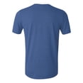 thumbnail image 2 of Gildan Mens Softstyle T-Shirt, M, Heather Royal, 2 of 2