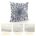 thumbnail image 4 of YINGXI Geometric Throw Pillow Cushion Case, Home Phrase Minimal Zigzag Squama Flower Petals Chevron Tribal, Modern Accent Double-Sided Digital Printing,Lavender and White 24x24in, 4 of 5