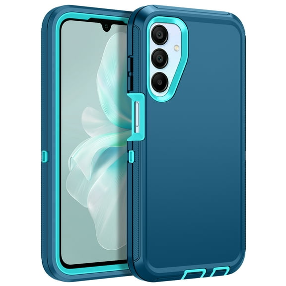 I-HONVA For Samsung Galaxy A15 Case,3-Layer Military Grade Drop Protection Anti-Slip Bumper Rugged Shockproof Dustproof Protection 6.5 inch Phone Case,Turquoise