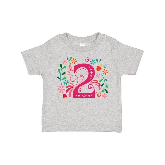 Inktastic 2nd Birthday 2 Year Old Girls Girls Toddler T-Shirt