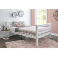 thumbnail image 4 of Channon kids Twin Over Full Bunk Bed with Built-In Ladder, White, 4 of 16