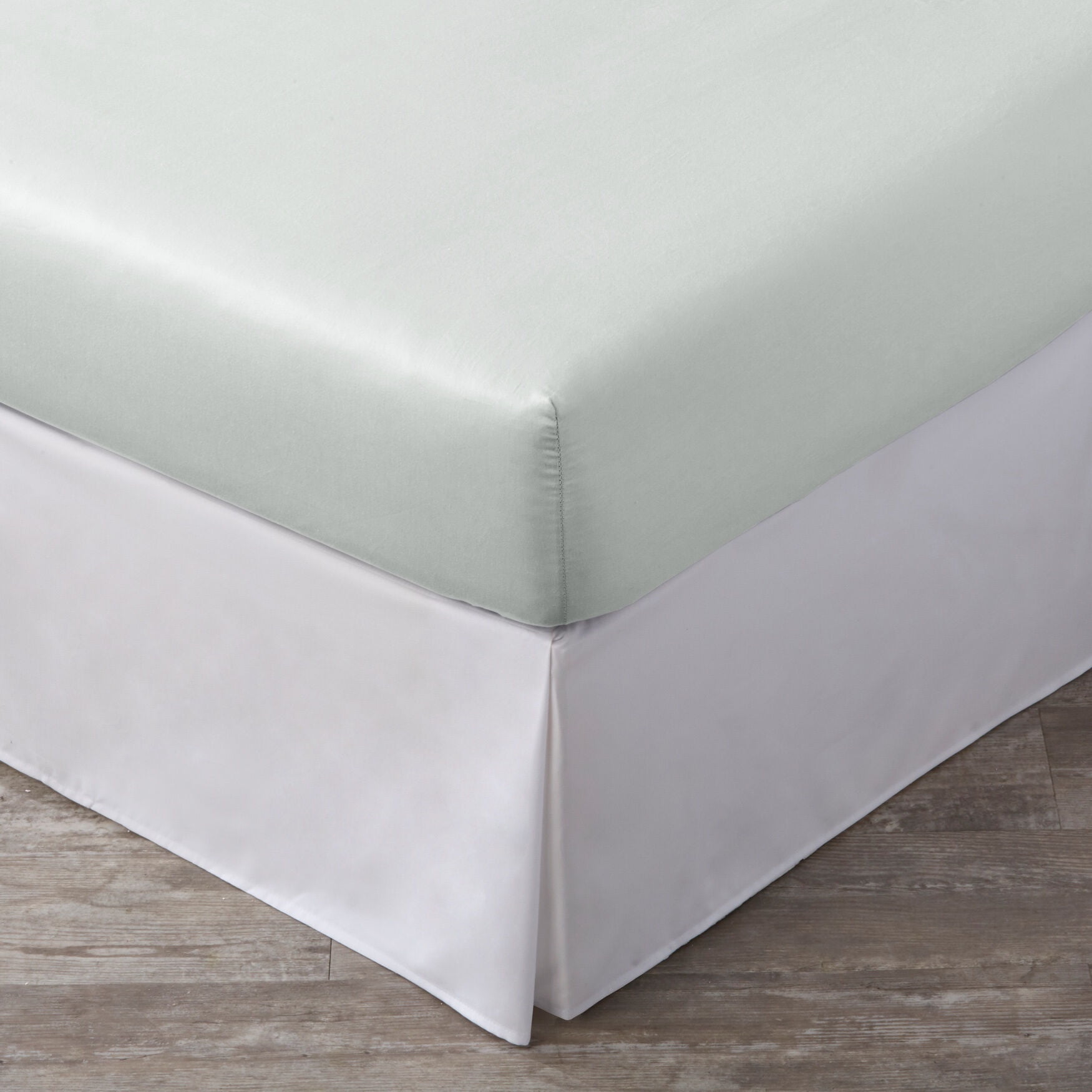 Brylanehome 200Tc 100 Percale Cotton Sheet King, Light Grey