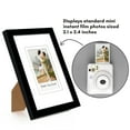 thumbnail image 3 of Americanflat 4x6 Mini Instant Photo Frame with Double White Mat - Display 2.1x3.4 Photos - Black - 2 Pack, 3 of 7