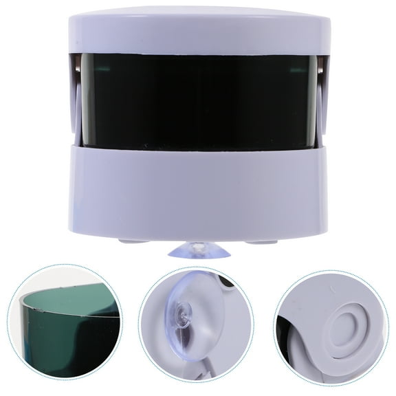 Melantax Smart Mini Cordless Ultrasonic Cleaner Bathtub for Cleaning Coins Jewelry Dentures Smart Control Cleaner (White)