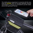 thumbnail image 4 of DUUTI Bolsa delantera para bicicleta Servicio prolongado Material premium Colores surtidos Bolsa impermeable para ciclismo Soporte para teléfono Accesorios para bicicletas Amarillo S seitruly OD003220-01, 4 of 7