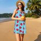 thumbnail image 3 of Balery Strawberries Vestidos de verano para mujer con estampado: vestido holgado sin mangas, vestido playero informal y cómodo para días calurosos., 3 of 7