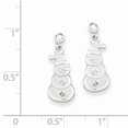 thumbnail image 2 of 925 Sterling Silver Snowmen Post Drop Dangle Earrings Holiday, 2 of 6
