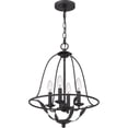 thumbnail image 4 of Quoizel Bradbury 4-Light 20" Transitional Chandelier in Grey Ash, 4 of 5