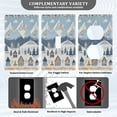 thumbnail image 3 of Yayeee Blank Wall Plate Cover 1-Gang 4.5"x2.7" Home Unused Decorative Outlet, Winter Village Serenity, 3 of 7