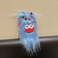 thumbnail image 4 of for iPhone 12 Case,Funny and Silly Weird Furry Phone Cases [DIY Long Hair with Hairclip] Ugly Phone Case Swap Challenge Gifts with Friends (Blue), 4 of 9