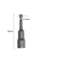 thumbnail image 1 of TopOne Metal Drill Bit Hexagonal Nut Locator Screw Drive Drill Bit For Electric Tool 6m-11m, 1 of 8