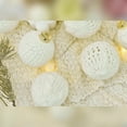 thumbnail image 6 of Deeceymbur Knit Texture Christmas Baubles Set Cream White Tree Ornaments 12 Piece 7cm with Gold Hangers Elegant Holiday Decorations for Festive Home Christmas Tree, 6 of 9