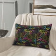 thumbnail image 5 of Pofeuu Color Summer Print Polyester Microfiber Plush Pillowcases, Super Soft and Cozy Pillow Case Covers with Envelop Closure（Pillow core not included）-16"x24", 5 of 6