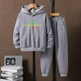 thumbnail image 3 of Tiijoy Teen Boys 2Pcs Outfits Long Sleeve Hoodie Sweatpants Sports Sweatsuit, Sizes 13-14, 3 of 3