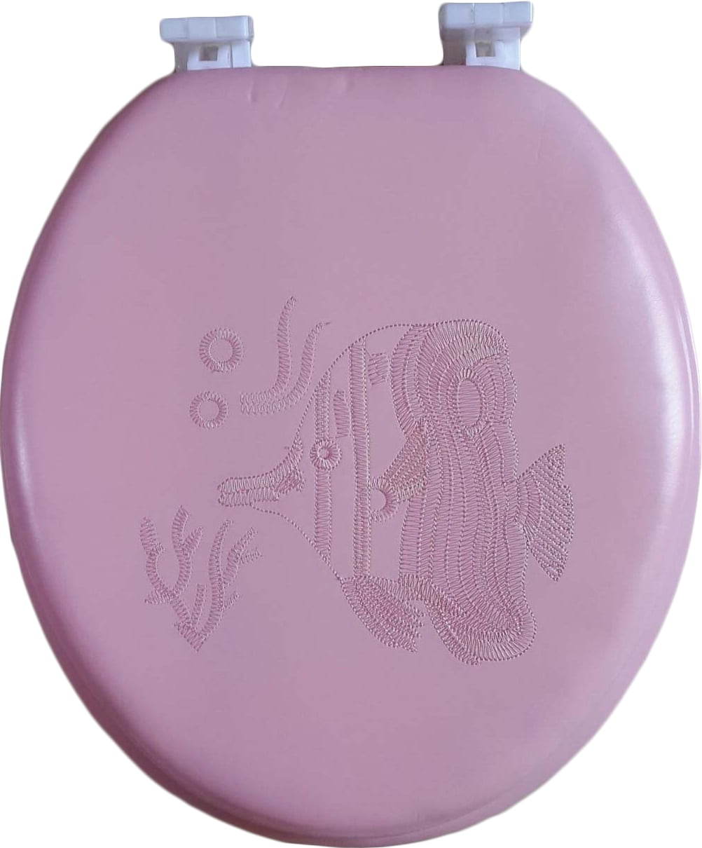 Dream Bath Soft Cushioned Round Front Toilet Seat with nonslip seat