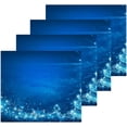 thumbnail image 2 of SKYSONIC Christmas Blue Snowflake Cotton Washcloths Set of 4, Highly Absorbent Soft Fingertip Towel for Bathroom, Gym, Hotel and Spa, 12 x 12 Inch, 2 of 7