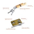 thumbnail image 4 of Cerradura de puerta Interior antirrobo para habitación, cerradura de puerta Vintage de aleación de aluminio Retro de estilo europeo, 4 of 5