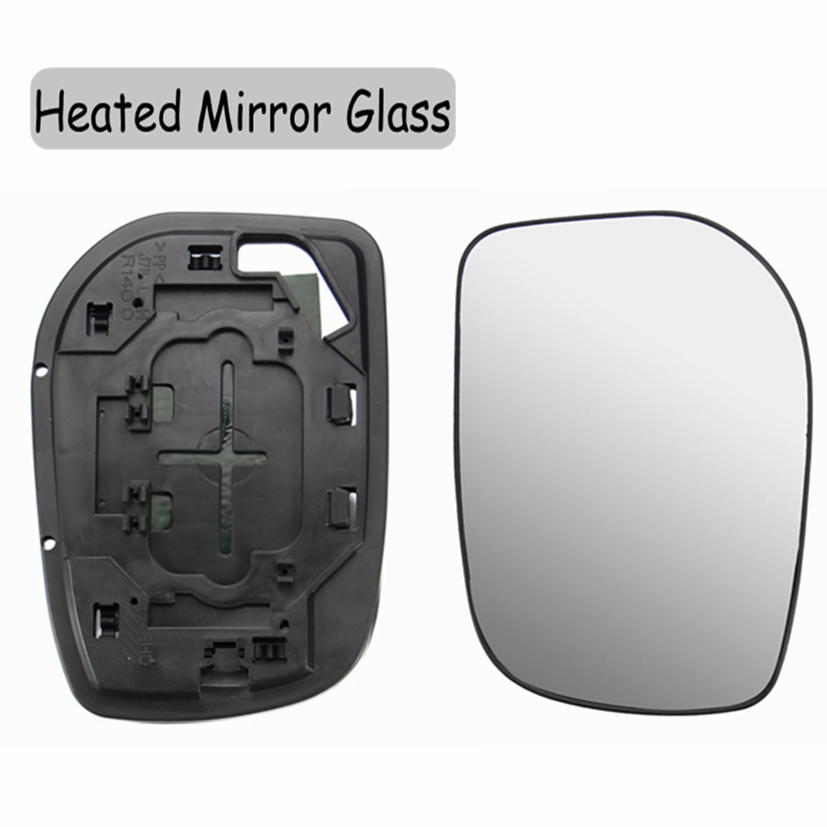 Door Wing Mirror Glass With Base Plate