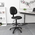 thumbnail image 2 of Scranton & Co 26.5'' Fabric Adjustable Seat Drafting Stool in Black, 2 of 8