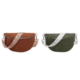 thumbnail image 1 of Bolso Pecho Gamuza Sintética para Mujer Bolso Hombro Con Correa Ancha Estampada para (marrón), 1 of 8