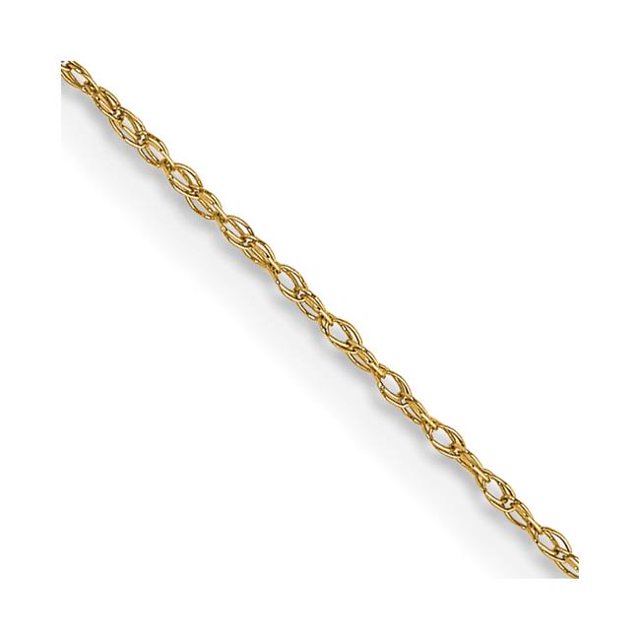 Quality Gold 5RY-22 14K Yellow Gold 0.5 mm Carded Cable 22 in. Rope Chain