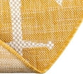 thumbnail image 2 of Unique Loom Outdoor Coastal Collection Area Rug - Ahoy (5' 3" x 7' 10" Oval Yellow), 2 of 6