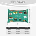 thumbnail image 6 of Bixox Cute Sushi Printed Pillow Protector,Super Soft Ideal for Home,Guests,Rentals - 16"x24", 6 of 8