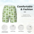 thumbnail image 5 of Gaeub Green Avocado Mens Swim Trunks Stretch Beach Shorts Quick Dry for Men Swim Shorts Swimwear with Pockets- Medium, 5 of 9