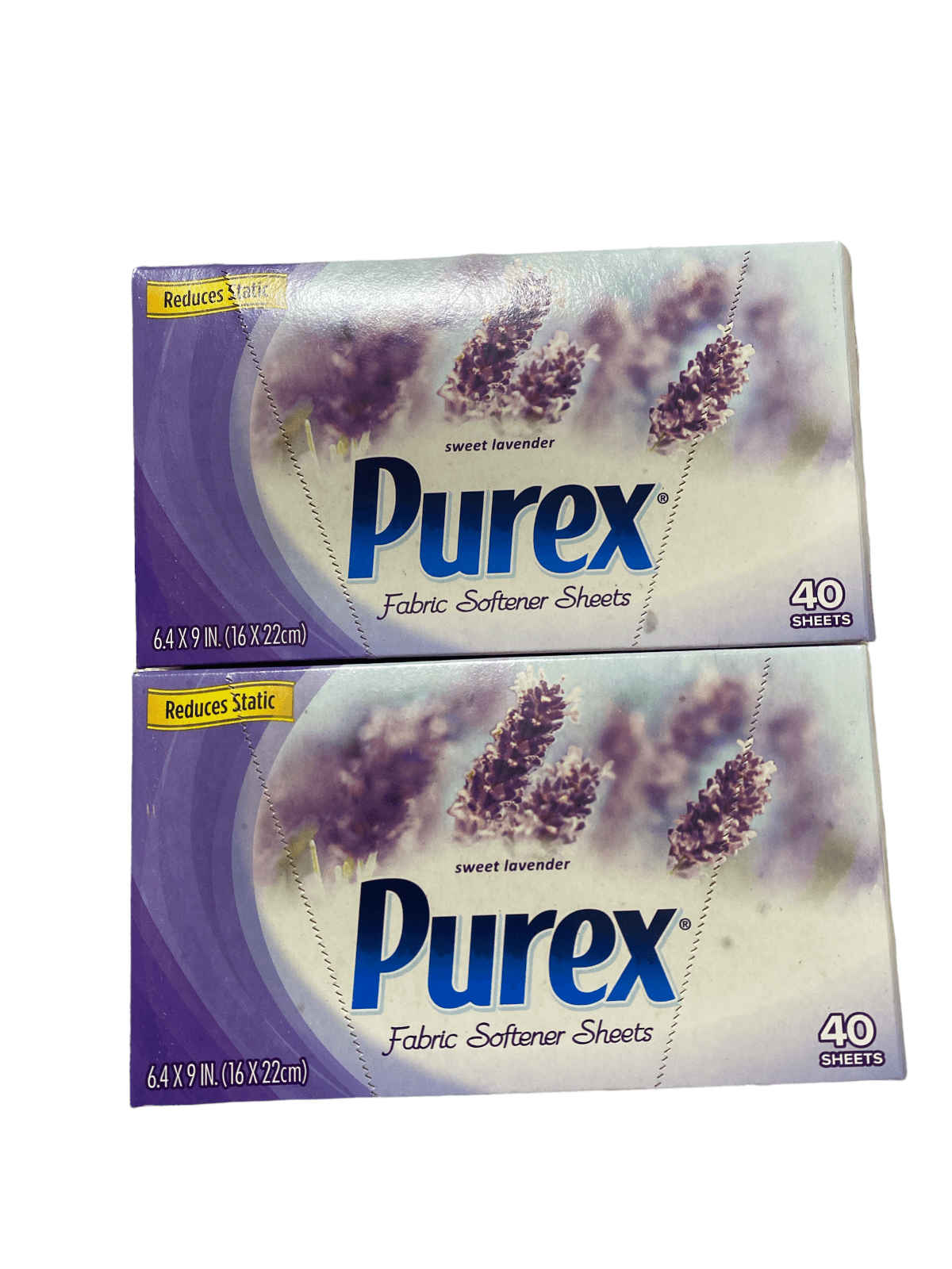Purex Fabric Softener Dryer Sheets, Sweet Lavender, 40 Sheets Each Pack