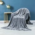 thumbnail image 2 of VogueV Soft Solid Color Polyester Blanket 79"X91", Oversized All-Season Bed Throw for Master Bedroom, Couch, Cabin, Machine-Washable Comfort, Solid Color Blanket 200*230Cm*1 Piece, 2 of 9