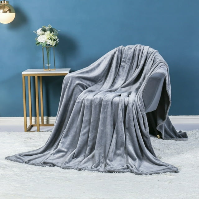 Couverture Jetée Cozival en Polyester Doux, 150 X 200 cm, Jeté Chaud pour Lit Simple, Housse Décorative Légère et Confortable pour Canapé, Lit d'Appoint, Lavable à la Machine, Couverture pour Lit Simple, B