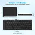 thumbnail image 5 of Teclado Bluetooth Plegable, Teclado Plegable Universal para Teléfonos Móviles y Tabletas, Puede Cambiar Fácilmente Hasta 3 Dispositivos, 5 of 5