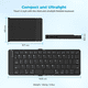 thumbnail image 5 of Teclado Bluetooth Plegable, Teclado Plegable Universal para Teléfonos Móviles y Tabletas, Puede Cambiar Fácilmente Hasta 3 Dispositivos, 5 of 5
