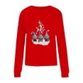thumbnail image 3 of Cmfcve Ugly Christmas Pullover for Women Plus Size Fall Winter Long Sleeve Sweatshirt Crewneck Straight Shoulder Holiday Printed Top, 3 of 3