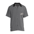 thumbnail image 5 of No Boundaries Men's & Big Men's Bowling Shirt with Short Sleeves, Sizes XS-3XL, 5 of 5