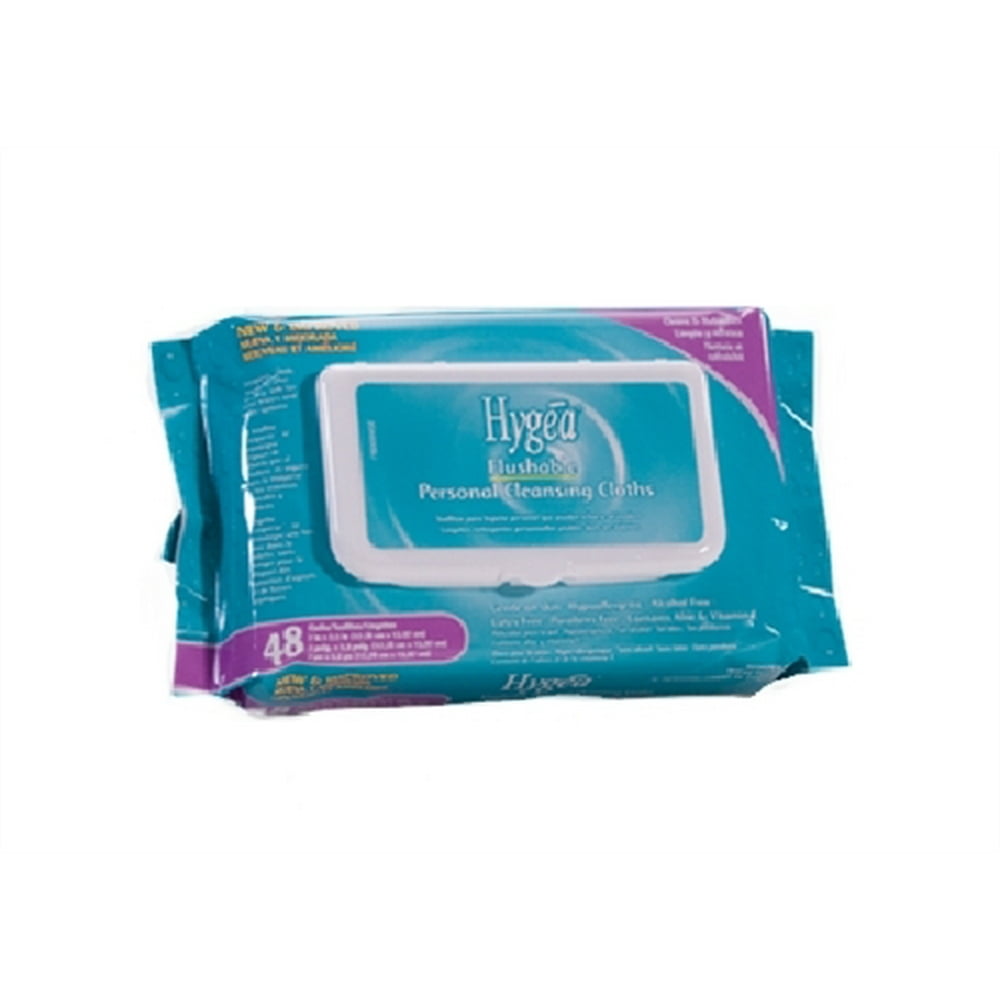 Hygea Flushable Personal Cleansing ClothsCase of 576