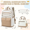 thumbnail image 2 of DAKIMOE 3 PCS School Backpacks for College Teens Cute Girlish Middle High School Bookbag Large Capacity Lightweight Waterproof Daypack for Students, 2 of 8