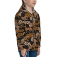 thumbnail image 5 of Kdxio Leopard Print Pattern Kids Boys Girls Zip Up Hoodie 3D Printed Hooded Sweatshirt Hoody Coat with Pocket 7-12 Y-Medium, 5 of 6
