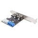 thumbnail image 4 of Tarjeta de expansión USB3.0 Bling Bling 2 puertos 19 pines 4 pines PCIE a USB3.0, 4 of 12