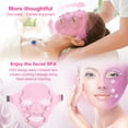 thumbnail image 2 of Máscara Facial Eléctrica EMS, Masajeador Facial De La Belleza De Los Ultrasonidos, Mascarilla Antiarrugas del Masaje del Imán para SPA Y El Cuidado De Piel Amonsee No, 2 of 5