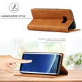 thumbnail image 3 of Compatible with Samsung S8 Plus Wallet Case, PU Leather Flip Folio Case with Card Holders RFID Blocking Kickstand [Shockproof TPU Inner Shell] Phone Cover For Samsung Galaxy S8 Plus, Brown, 3 of 11