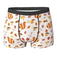 thumbnail image 6 of Men's Boxer Briefs, Bohemian Cute Squirrel Mushroom Soft Comfy Mens Underwear Boxer Briefs Breathable With Widen Waist, 6 of 7