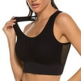 thumbnail image 2 of Sujetador deportivo para mujer, sin costuras, a prueba de golpes, sujetadores de Yoga de malla, sujetador de entrenamiento acolchado extraíble, camisetas sin mangas cortas atléticas de moda, 2 of 8