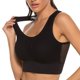 thumbnail image 2 of Sujetador deportivo para mujer, sin costuras, a prueba de golpes, sujetadores de Yoga de malla, sujetador de entrenamiento acolchado extraíble, camisetas sin mangas cortas atléticas de moda, 2 of 8