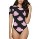 thumbnail image 1 of Balery Cowboy Hat Body de cuello redondo de manga corta para mujer Tops de manga corta Tops básicos-X-Large, 1 of 7