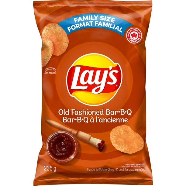 Lay's Old Fashioned Bar-B-Q flavoured potato chips, 235g - Walmart.ca