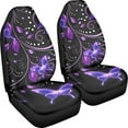 thumbnail image 2 of Yuyamidu Purple Butterfly Car Seat Covers Full Set 2 PCS Bucket Seat Cover for Cars, SUV, Truck, Univerfal Auto Interior Accessories, 2 of 6