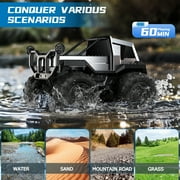 AUOSHI 1:16 Amphibious Remote Control Car Building Blocks DIY Waterproof RC Truck RC Car Toys Gifts for Kids Adults