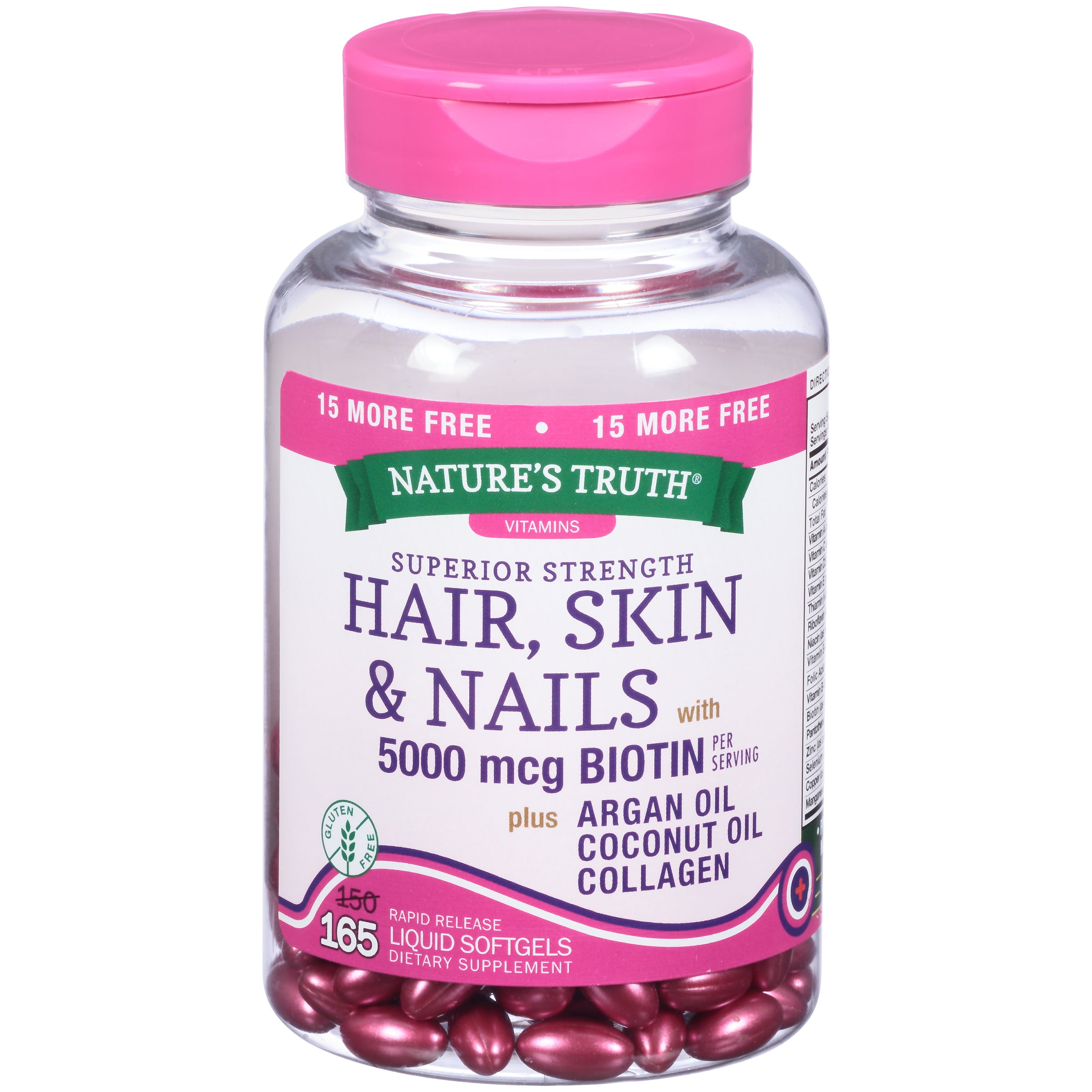 Nature's Truth® Superior Strength Hair Skin & Nails with 5000mcg Biotin